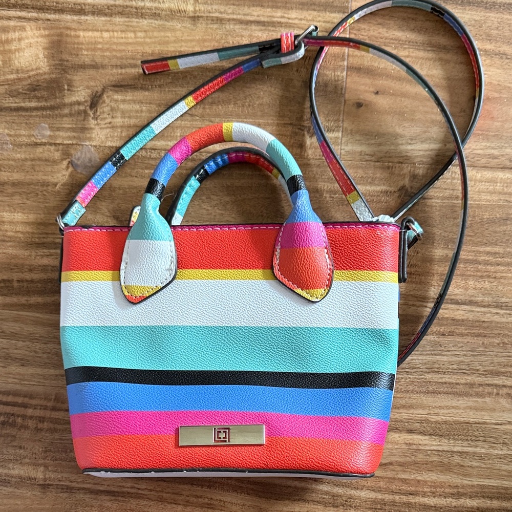 Liz Claiborne Multicolor Striped Women's small Handbag